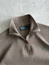 90's Ralph Lauren Heavyweight 1/4 Zip Jumper (S)