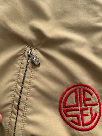 Vintage Diesel Embroidered Logo Zip Up Jacket (L)