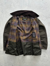 Barbour Ashby Corduroy Collar Wax Jacket (M)