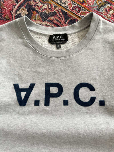 A.P.C. Logo Crewneck Sweatshirt (S)