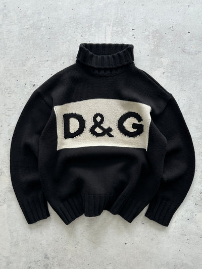 Dolce & Gabbana Chunky Wool Knit Turtle Neck Jumper (M)