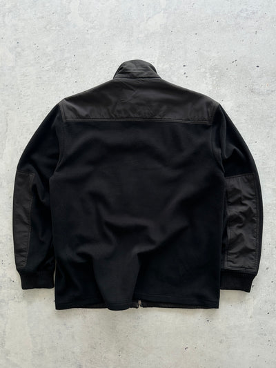 00's Prada Sport Double Zip Up Nylon panel Fleece (L)
