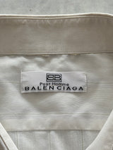 Vintage Balenciaga Vertical stripe Long Sleeve Shirt (XL)