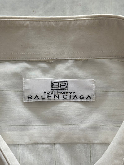 Vintage Balenciaga Vertical stripe Long Sleeve Shirt (XL)