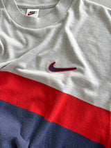 90's Nike Embroidered Swoosh Colour Block T Shirt (M)