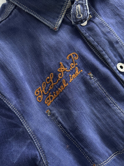 Diesel Embroidered Denim Button Up Overshirt (M)