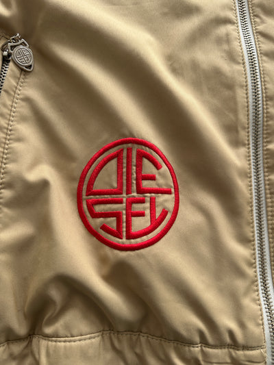 Vintage Diesel Embroidered Logo Zip Up Jacket (L)
