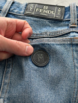 Vintage Fendi High Waisted Jeans (Women's XS)