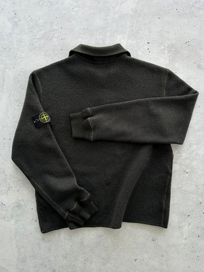 AW/01 Stone Island Wool Pullover Chunky Knit Jumper (XL)