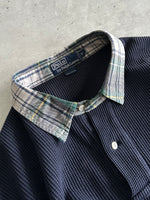 Ralph Lauren Tartan Collar Long Sleeve Polo Shirt (XXL)