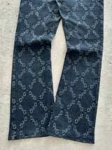 Vintage Dolce & Gabbana Monogram Denim Jeans (Women's W32)