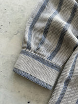 90's Armani Jeans Vertical textured cotton Long Sleeve Shirt (L)