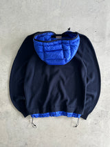 Moncler Maglione Tricot Wool Down Zip Up Cardigan (L)