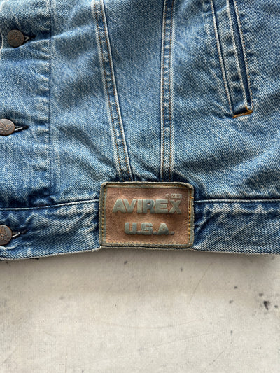 90's Avirex USA Denim Jacket (S)