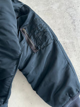 90's Schott NYC Zip Up MA-1 Bomber Jacket (L)