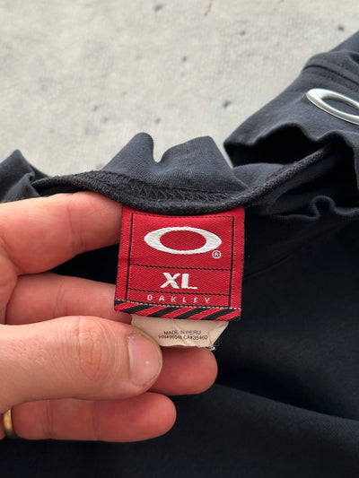 90's Oakley Emblem Mock Neck Long Sleeve T Shirt (XL)