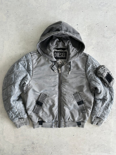 Diesel Zip Up Puffer Jacket (S)