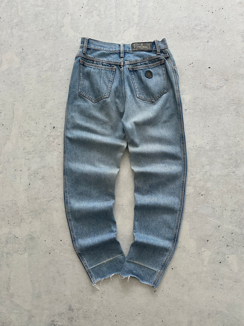 Vintage Fendi High Waisted Jeans (Women's XS)
