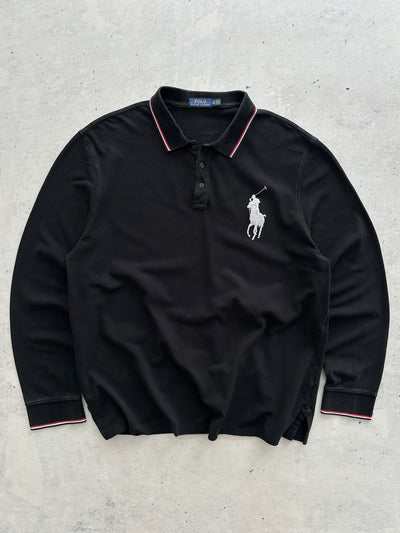 Ralph Lauren Big Logo Long Sleeve Polo Shirt (XXL)