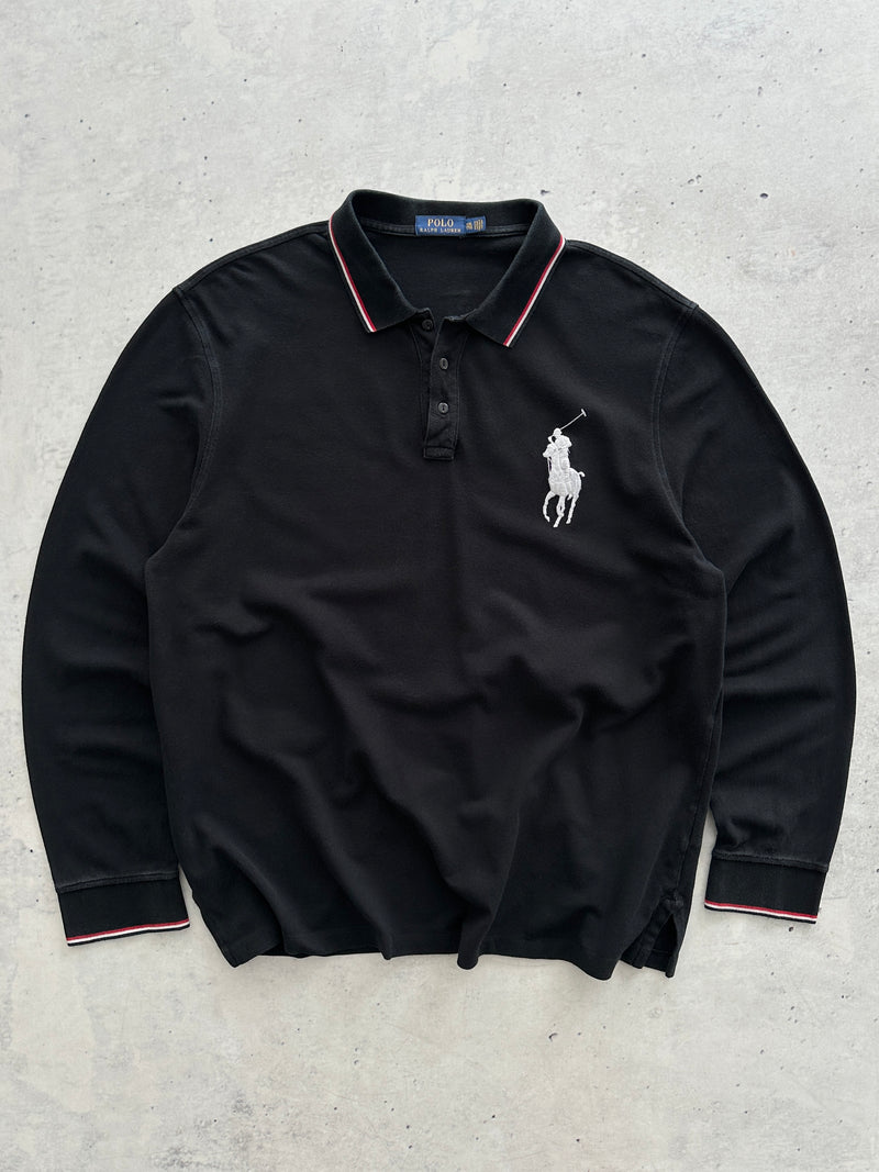 Ralph Lauren Big Logo Long Sleeve Polo Shirt (XXL)