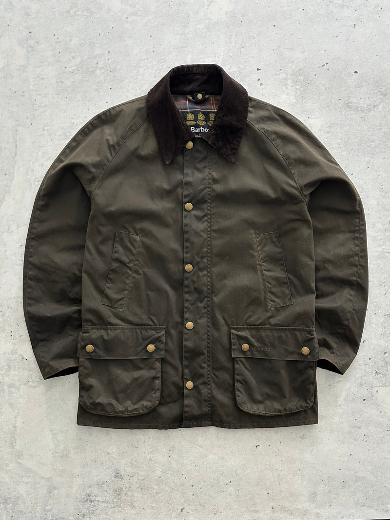 Barbour Ashby Corduroy Collar Wax Jacket (M)