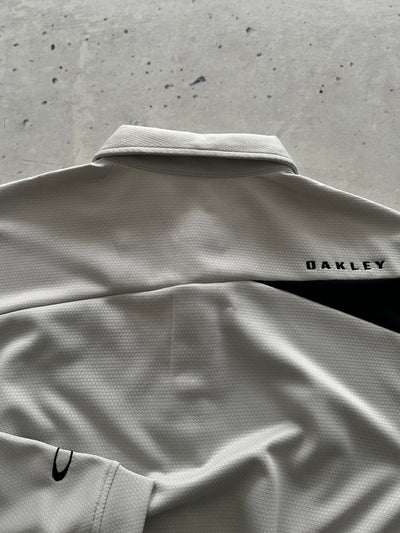 Deadstock 00's Oakley Embroidered Long Sleeve Polo Shirt (M)