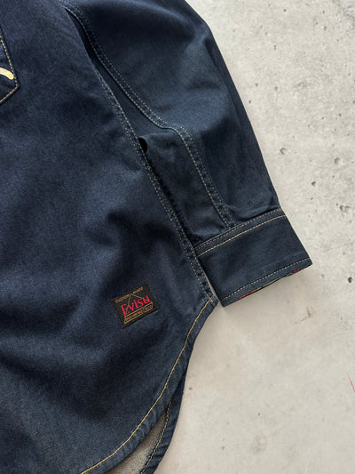 Evisu Gull Wing Multi Pocket Denim Shirt (S)