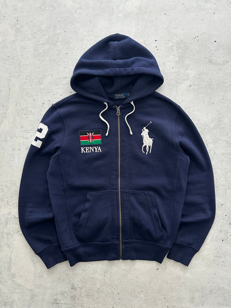 Ralph Lauren Big Logo Kenya Heavyweight Zip Up Hoodie (M)