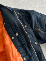 90's Schott NYC Zip Up MA-1 Bomber Jacket (L)