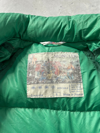 80's Moncler Grenoble Down Fill Zip Up Puffer Jacket / Gilet (L)