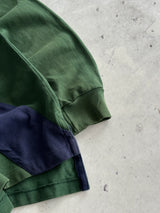 90's Ralph Lauren Diagonal Stripe Long Sleeve Polo Shirt (M)