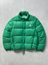 80's Moncler Grenoble Down Fill Zip Up Puffer Jacket / Gilet (L)