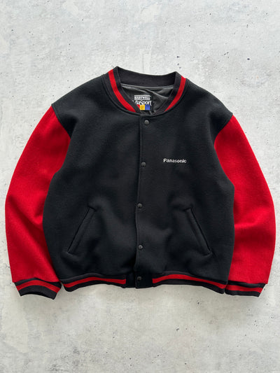 90's Panasonic Wool Varsity Jacket (L)