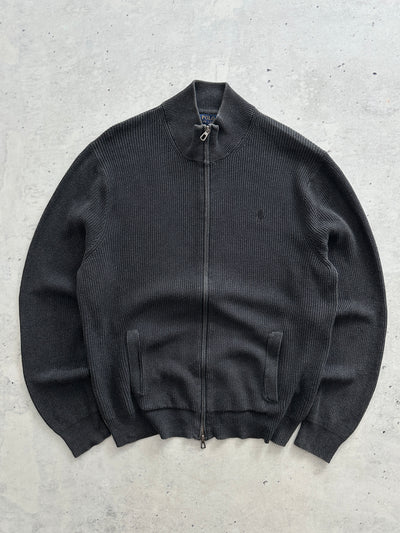 Ralph Lauren double Zip Up full Knit Jumper (XL)