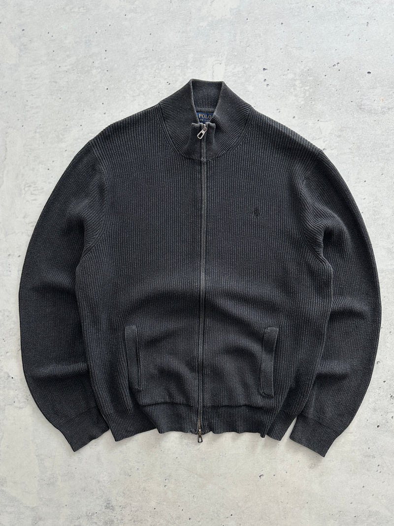 Ralph Lauren double Zip Up full Knit Jumper (XL)