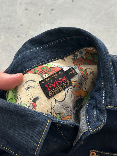 Evisu Gull Wing Multi Pocket Denim Shirt (S)