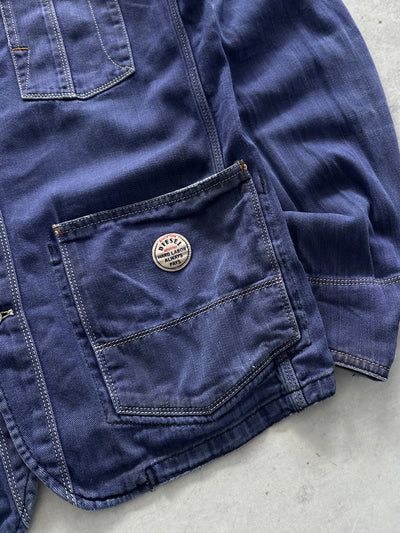 Diesel Embroidered Denim Button Up Overshirt (M)
