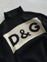 Dolce & Gabbana Chunky Wool Knit Turtle Neck Jumper (M)