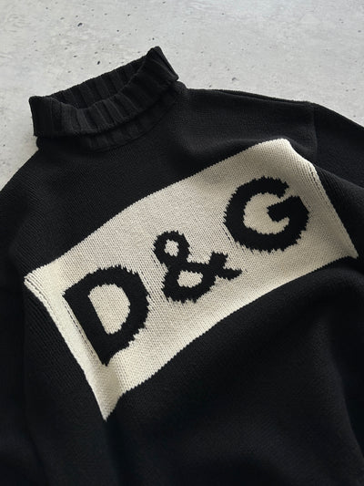 Dolce & Gabbana Chunky Wool Knit Turtle Neck Jumper (M)