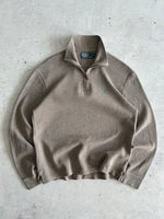 90's Ralph Lauren Heavyweight 1/4 Zip Jumper (S)