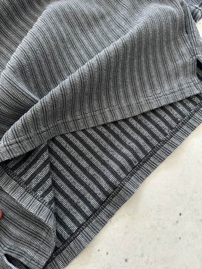 90's Nike Swoosh henley Textured waffle heavy long sleeve (M)