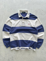 90's Ralph Lauren Heavyweight Stripe Rugby Shirt (L)