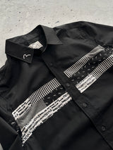 Evisu Genes Patchwork Stripe Long Sleeve Shirt (S)