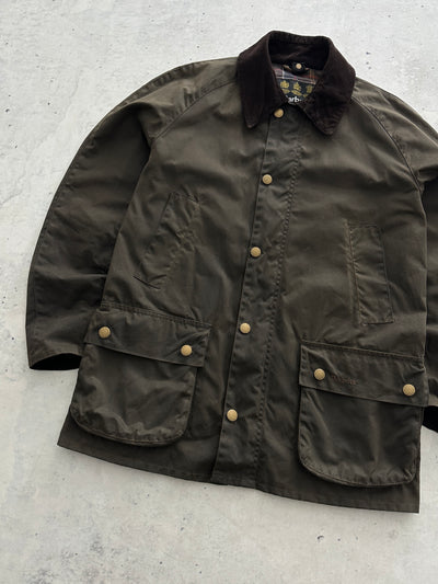 Barbour Ashby Corduroy Collar Wax Jacket (M)
