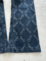Vintage Dolce & Gabbana Monogram Denim Jeans (Women's W32)