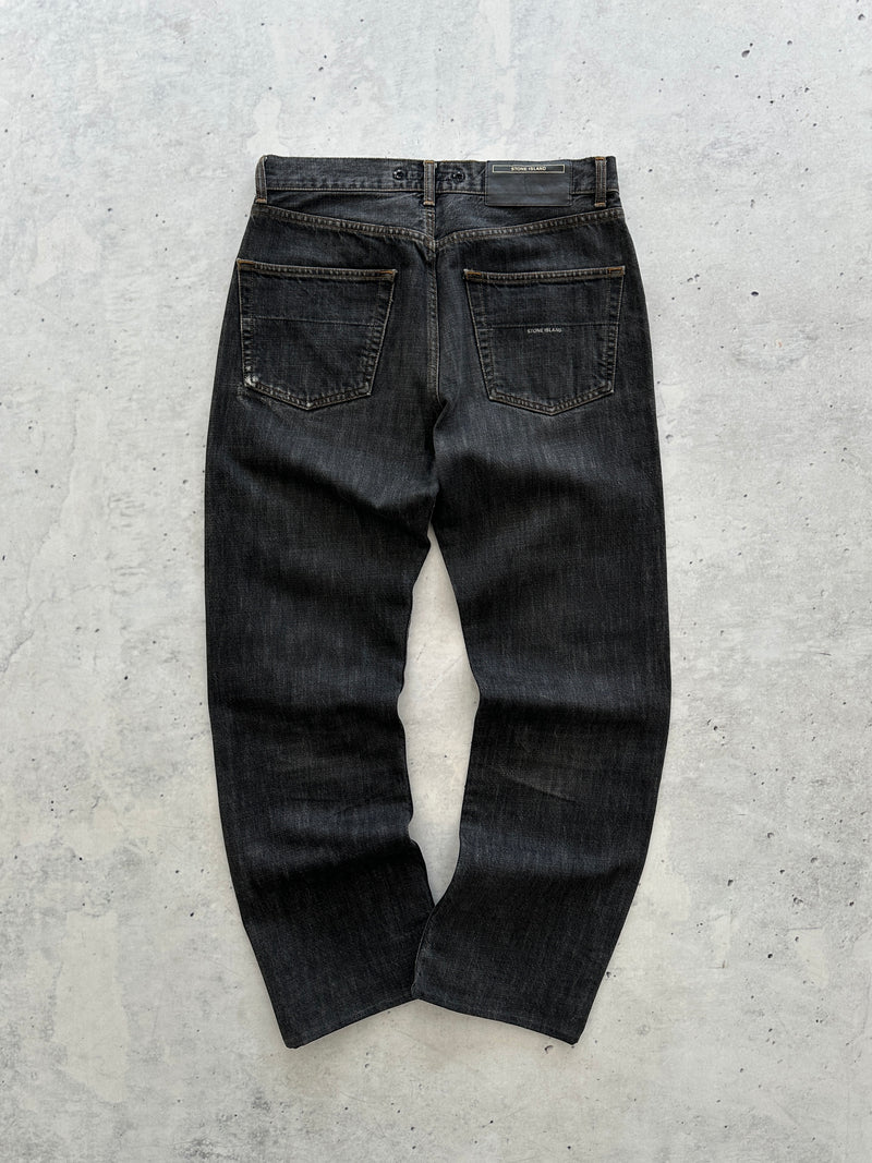 00's Stone Island Spell Out Denim Jeans (W32 x L30)