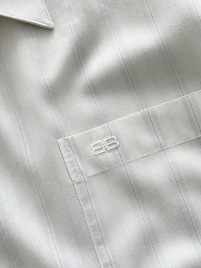 Vintage Balenciaga Vertical stripe Long Sleeve Shirt (XL)