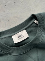 AMI Paris Ami de Cœur Tonal Logo Crewneck Sweatshirt (XL)