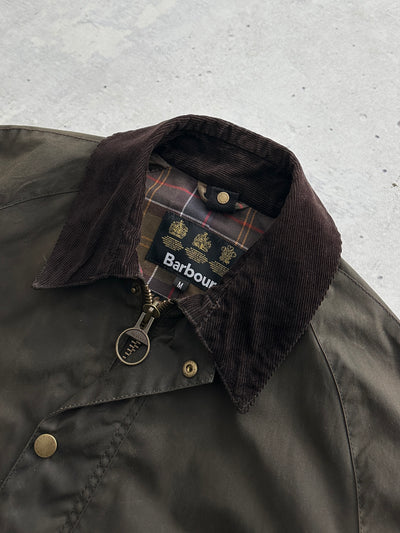 Barbour Ashby Corduroy Collar Wax Jacket (M)