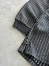 90's Nike Swoosh henley Textured waffle heavy long sleeve (M)